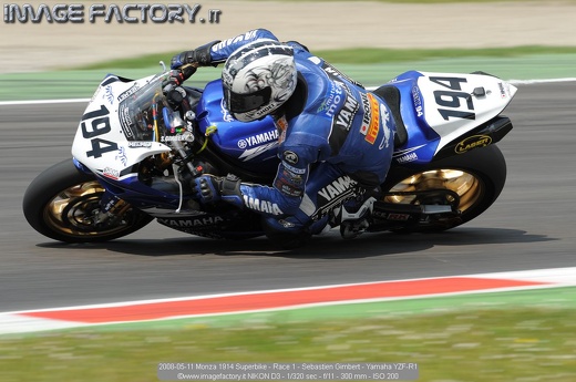 2008-05-11 Monza 1914 Superbike - Race 1 - Sebastien Gimbert - Yamaha YZF-R1